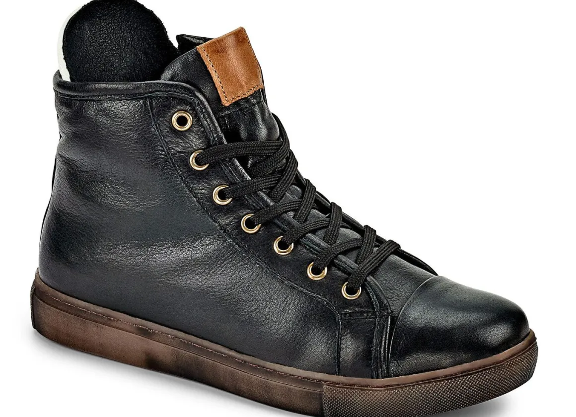 Andrea Conti, klassiche Damen-Stiefeletten, Winterschuhe, mit herausnehmbarem Fußbett