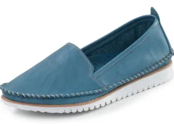 Andrea Conti, klassische Damen-Slipper, Weite G, mit herausnehmbarem Fußbett