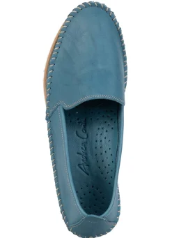 Andrea Conti, klassische Damen-Slipper, Weite G, mit herausnehmbarem Fußbett