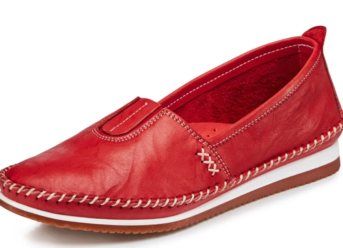 Andrea Conti, leichte Damen-Slipper, mit Gummizug
