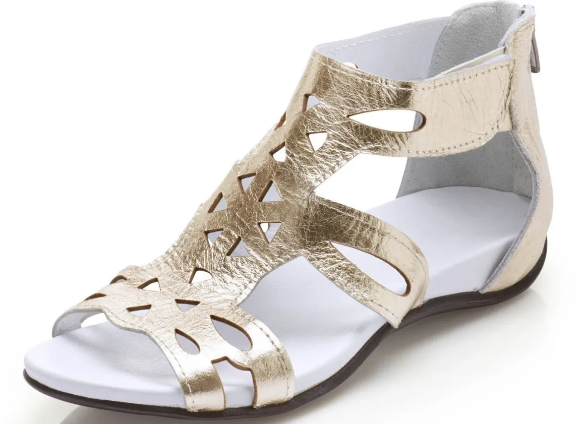 Andrea Conti, modische Damen-Sandalen, aus Leder