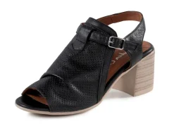 Andrea Conti Sandalette mit Zier-Perforation