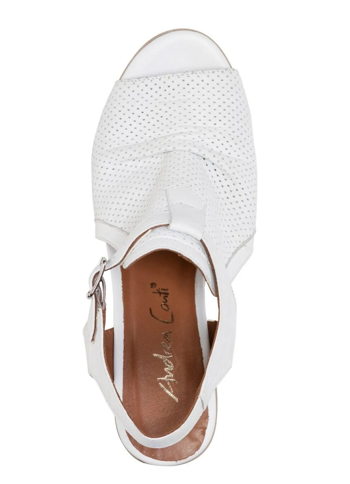 Andrea Conti Sandalette mit Zier-Perforation