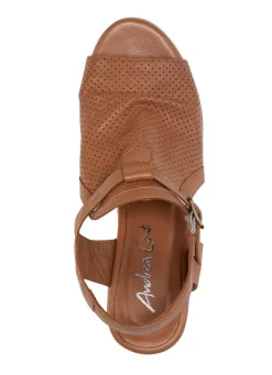 Andrea Conti Sandalette mit Zier-Perforation