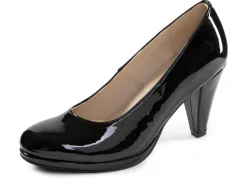 Andrea Conti, schicke Damen-Pumps, aus glänzendem Lackmaterial