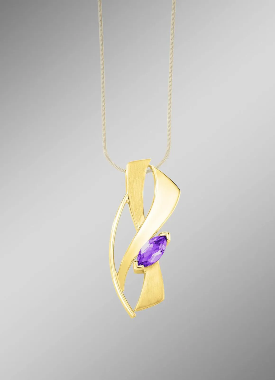 Anhänger mit echt Amethyst