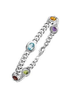 Armband aus Silber mit Edelsteine