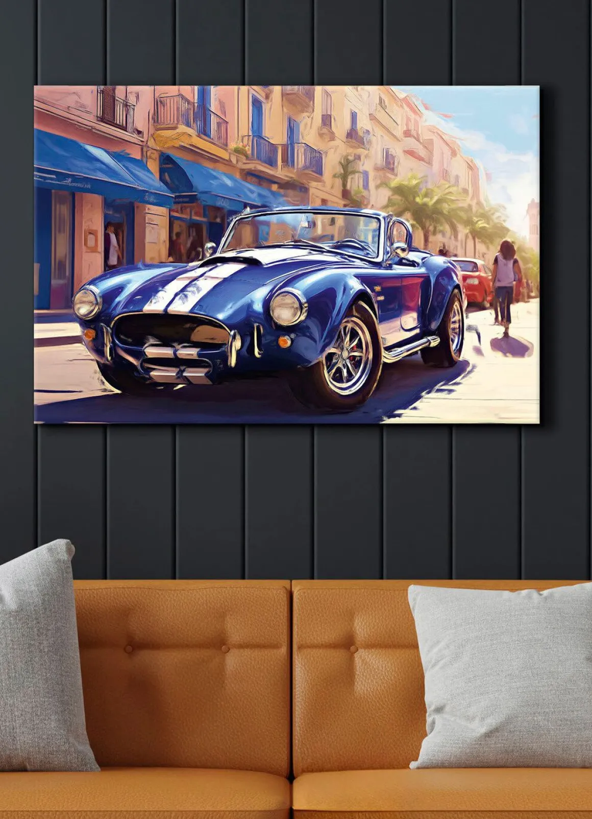 Automobilklassiker „Cobra“ als hochwertiges Leinwandbild