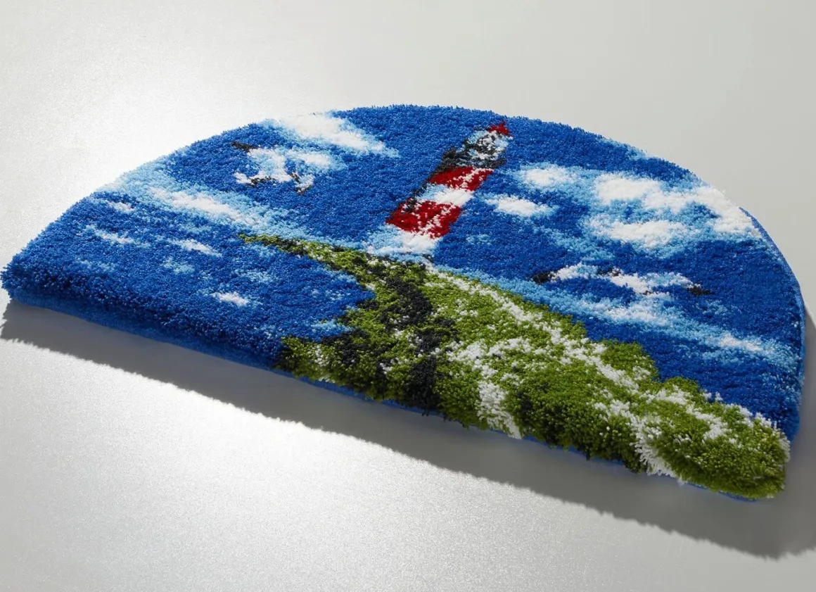 Badgarnitur von Grund mit maritimem Dessin