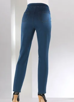 Bauchweg-Jeans in Schlupfform