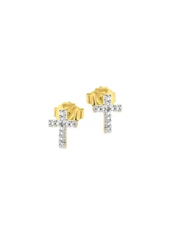 Beliebte Ohrstecker mit 2 Diamanten