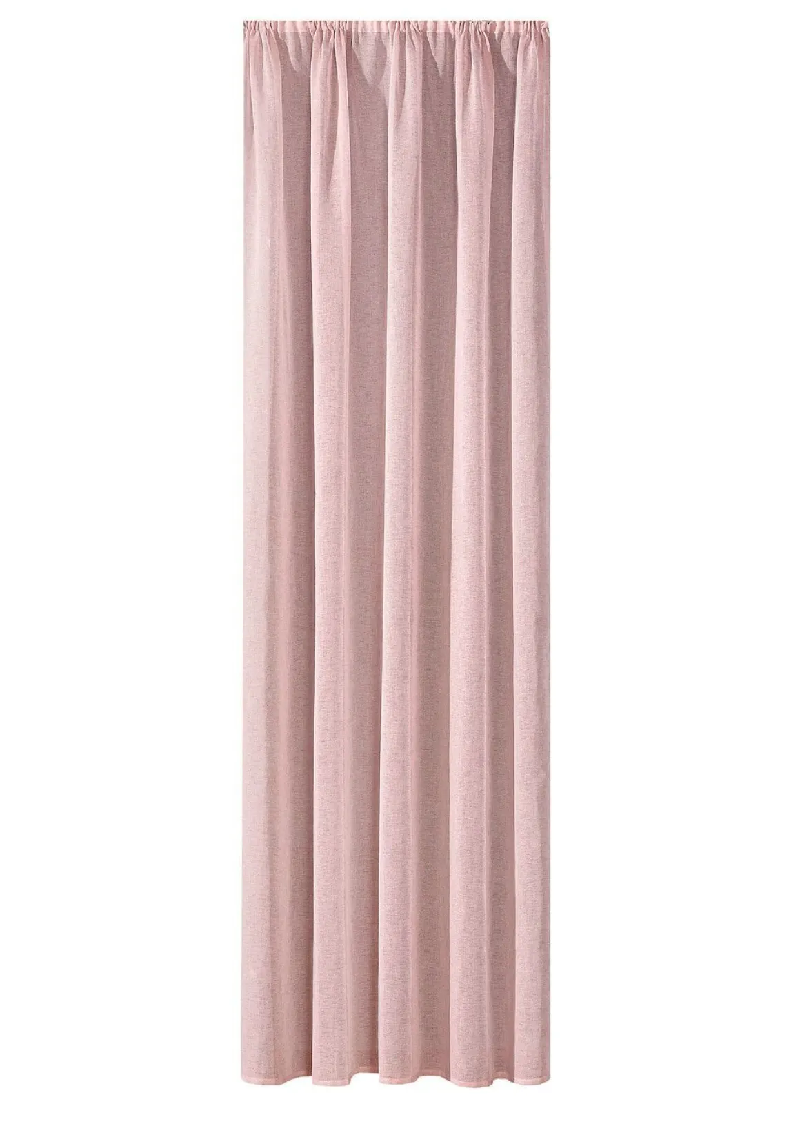 Übergardine in Leinenoptik