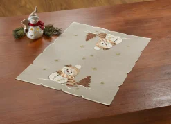 Bestickte Tisch- und Raumdekoration