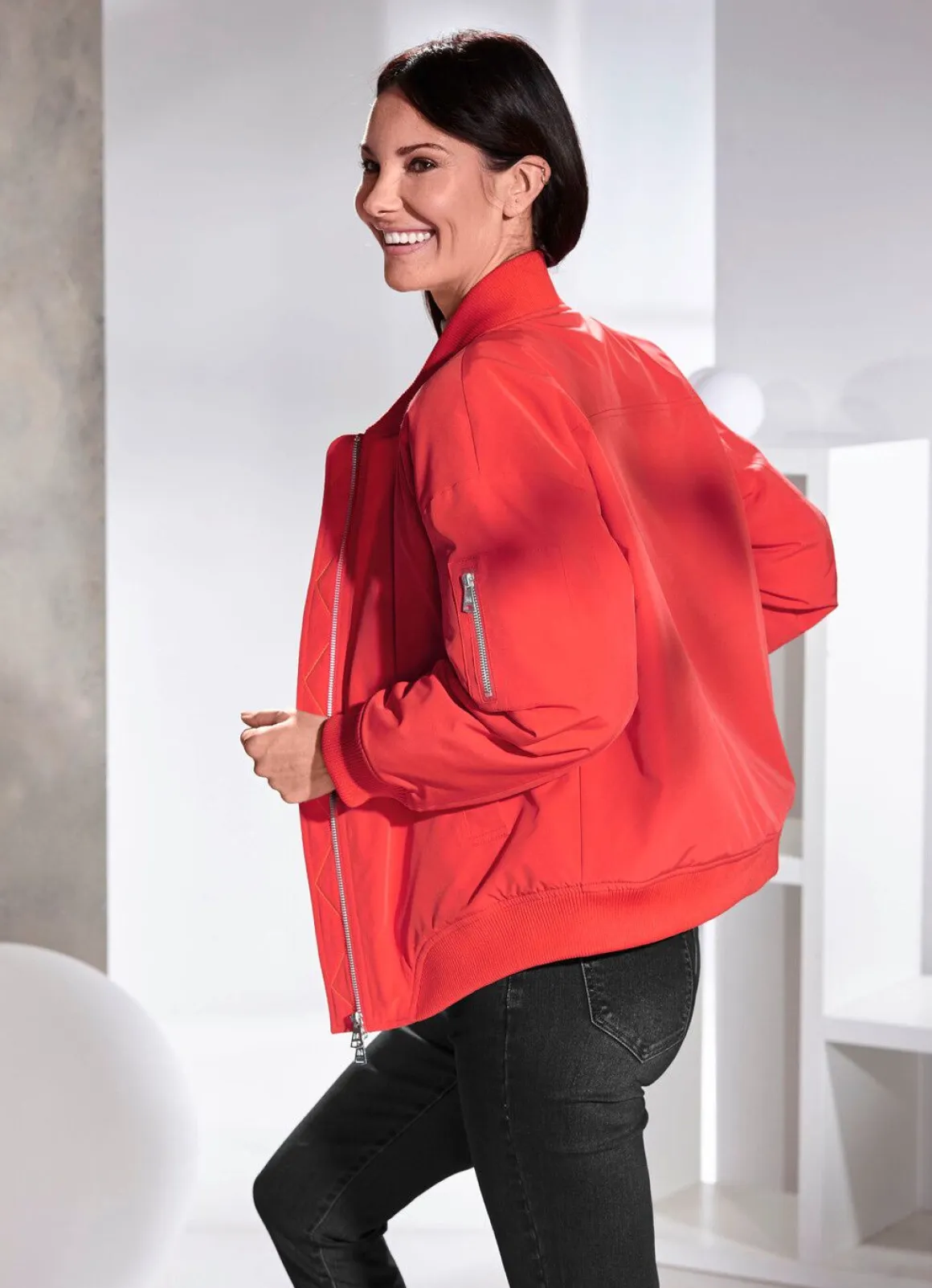 Blouson mit 2-Wege-Reißverschluss