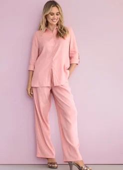 Bluse mit Hemdkragen