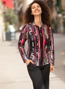 Blusenjacke mit Eingriffstaschen