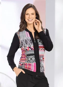 Blusenjacke mit Reißverschlussleiste