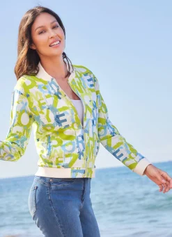 Blusenjacke mit tollem Dessin