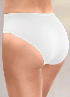 Brio Lingerie Fünferpack Slips mit elastischen Abschlüssen, auch als Spar-Zehnerpack erhältlich