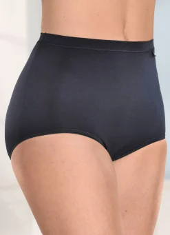 brio lingerie Fünferpack Slips mit dezent glänzenden Abschlüssen