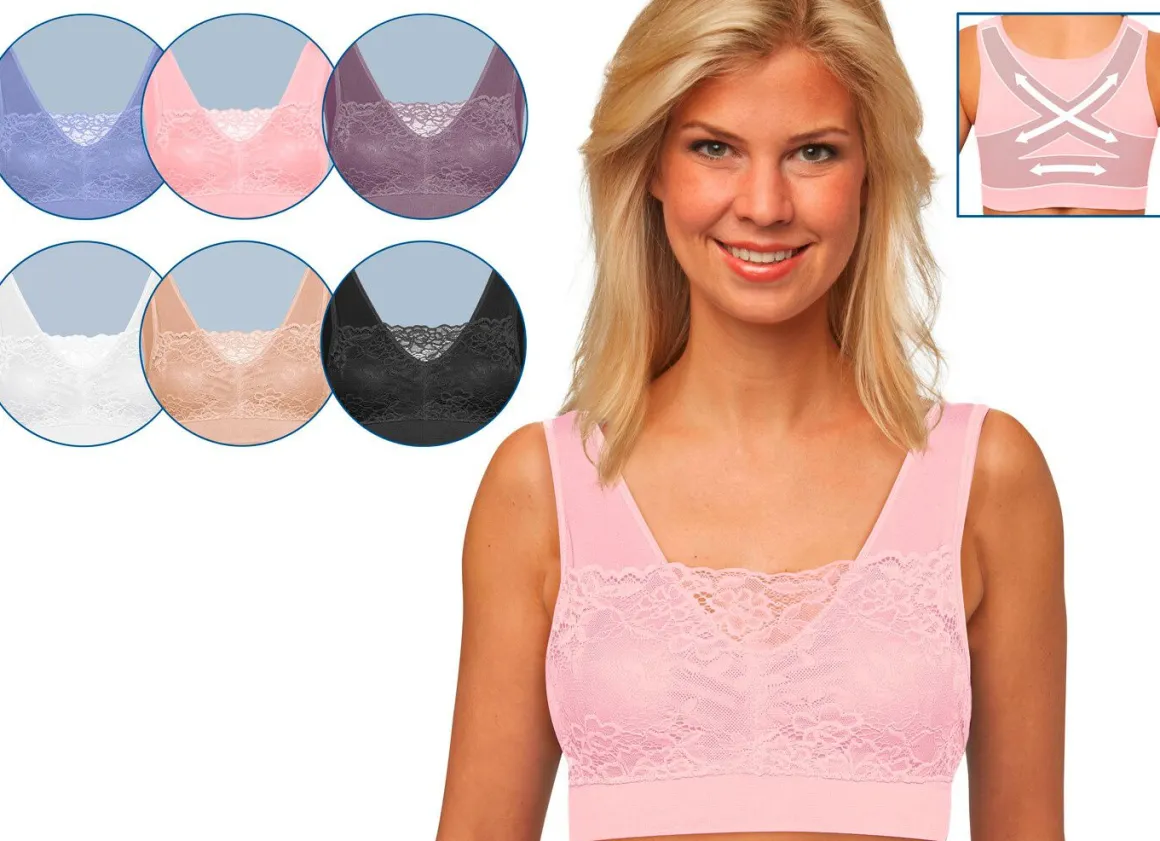 Comfort Spitzen BH im 3er-Set
