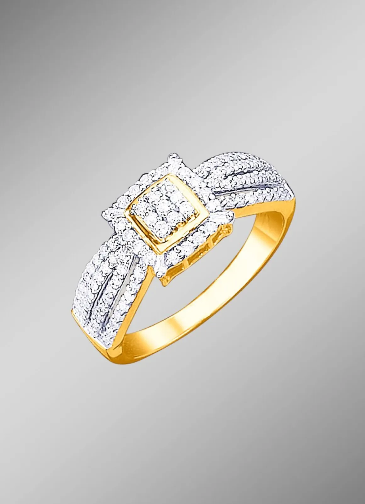 Damenring mit Diamanten
