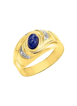 Damenring mit echt Lapislazuli