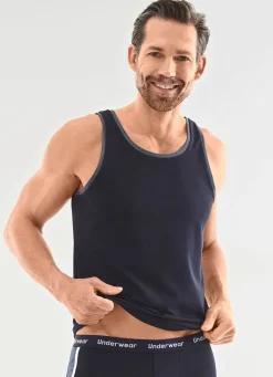Dreierpack Achselshirts aus Feinjersey