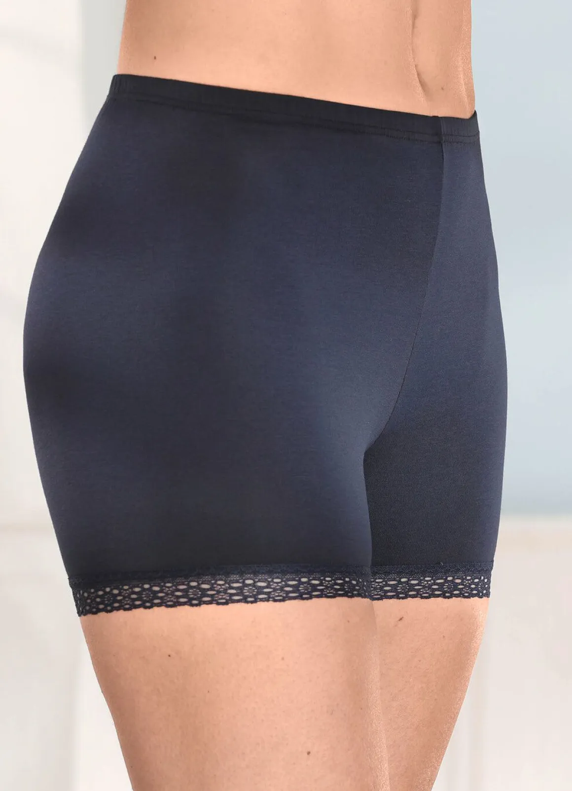 Dreierpack Pants mit Elastikspitze an den Beinabschlüssen