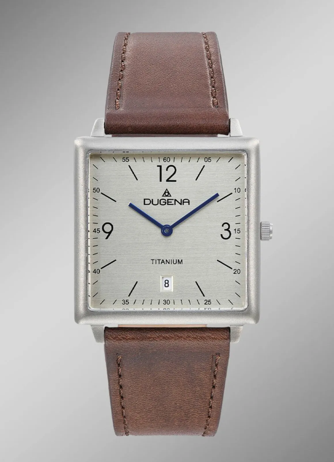 Dugena-Quartz-Herrenuhr mit robustem Titangehäuse