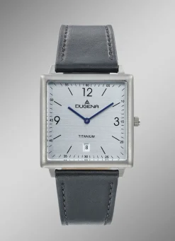 Dugena-Quartz-Herrenuhr mit Titangehäuse