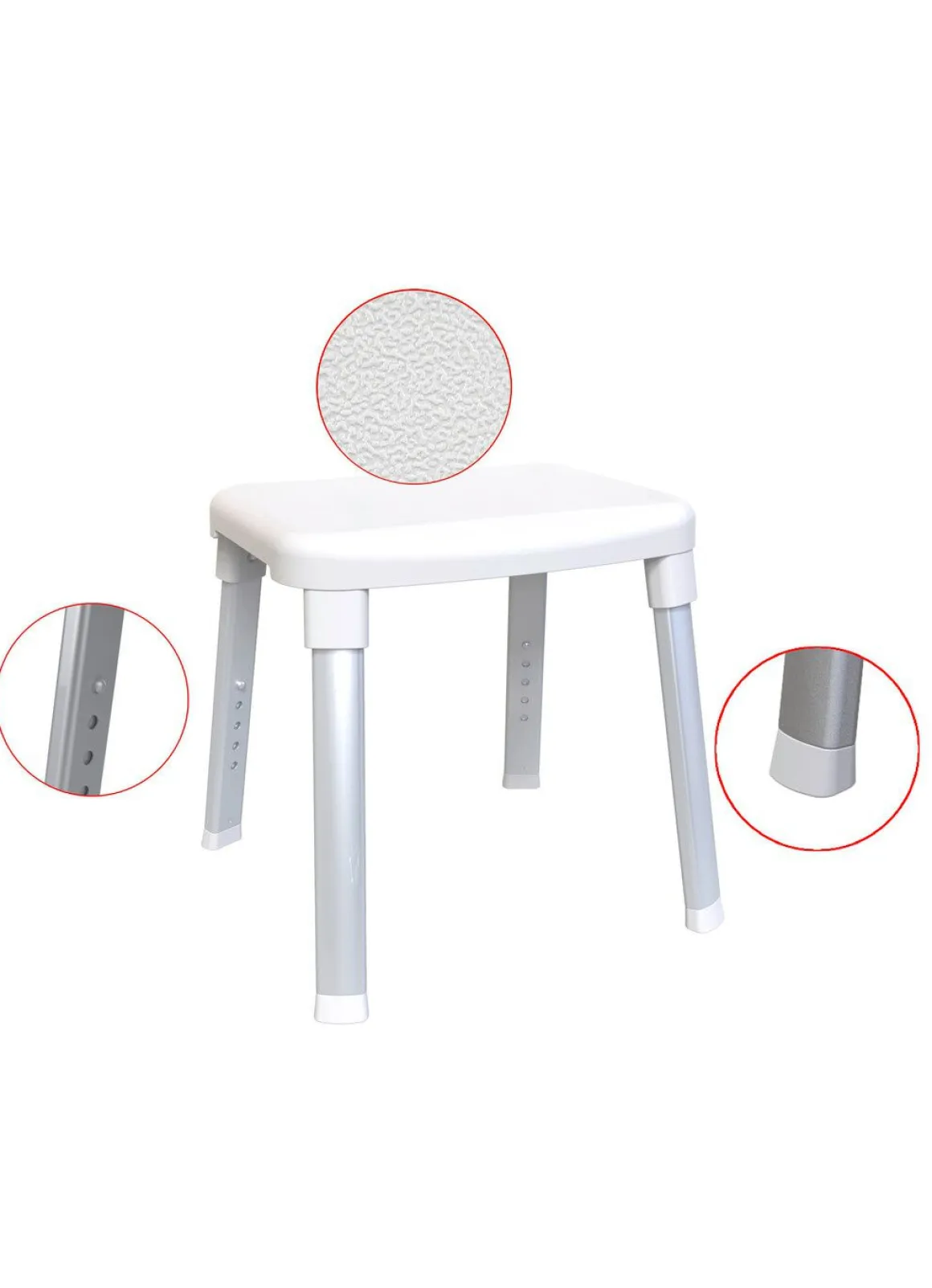 Dusch- und Badehocker mit extra großer Sitzfläche