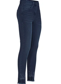Edel-Jeans mit Fransensaum
