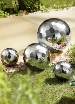 Edelstahlkugeln Diamant deluxe, 4er-Set