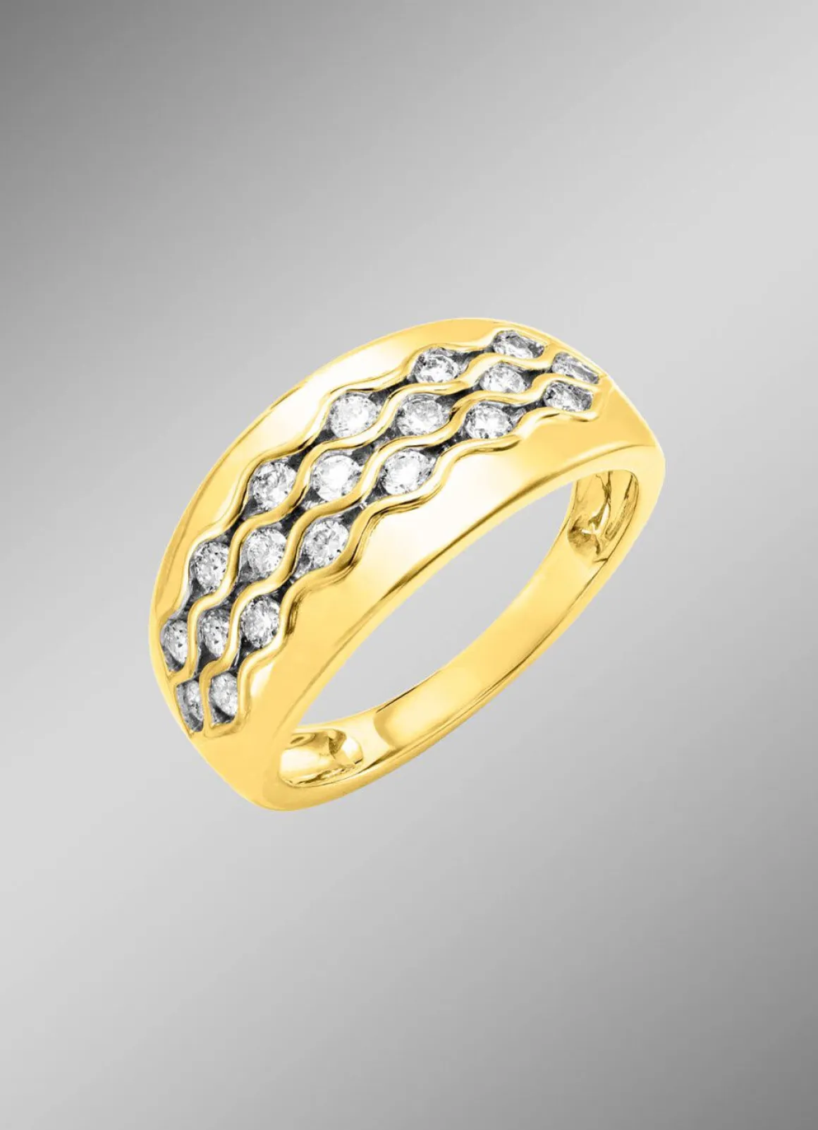 Edler Damenring mit Brillanten