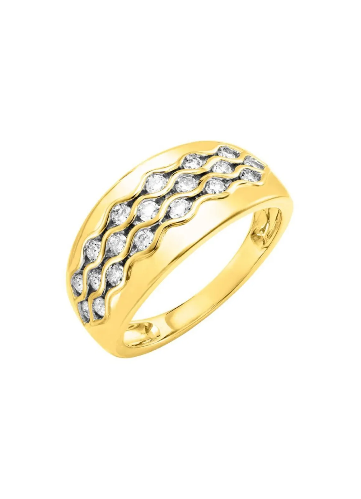 Edler Damenring mit Brillanten