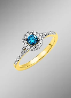 Edler Damenring mit Brillanten