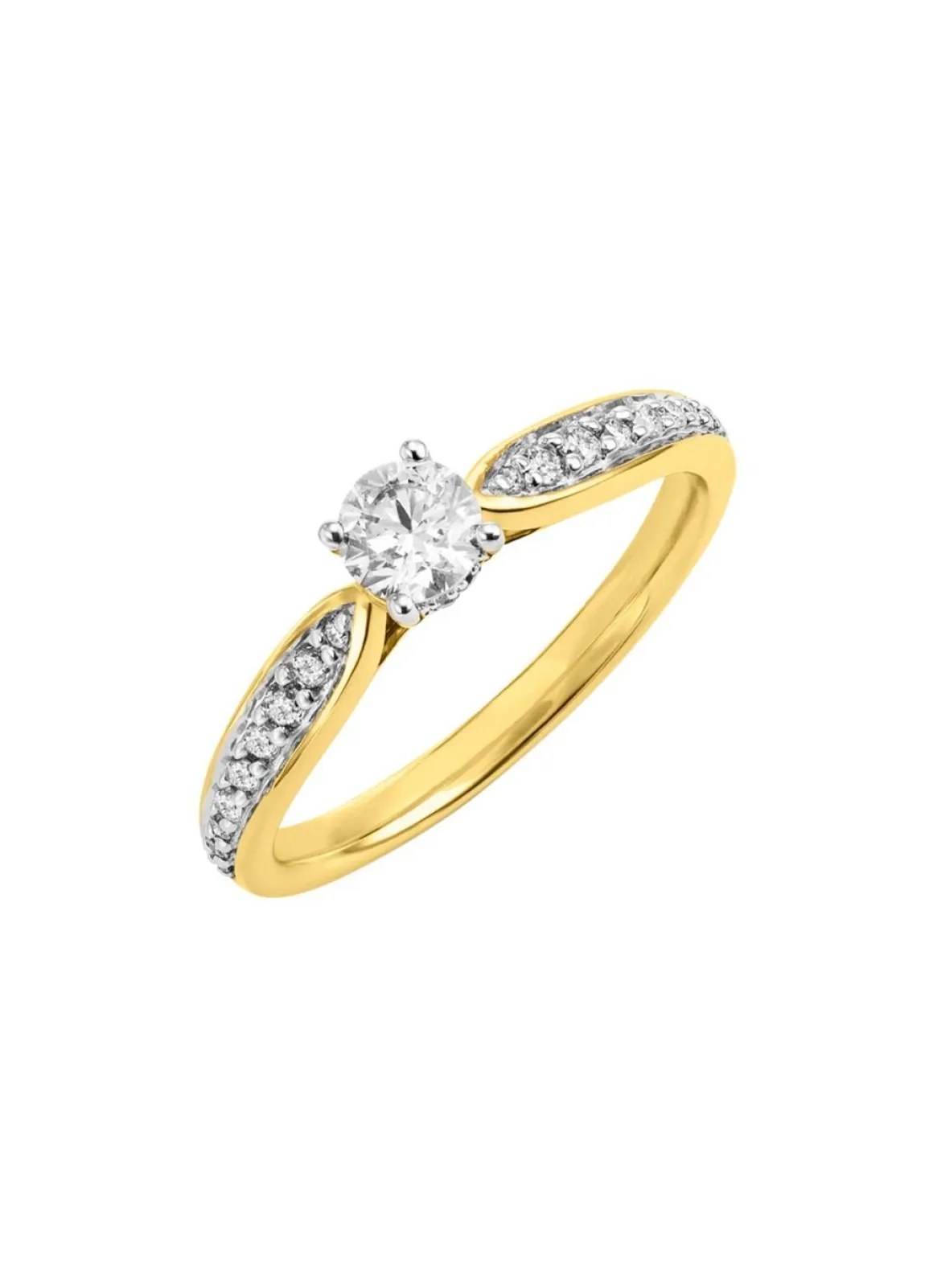 Edler Damenring mit Brillanten und Diamanten