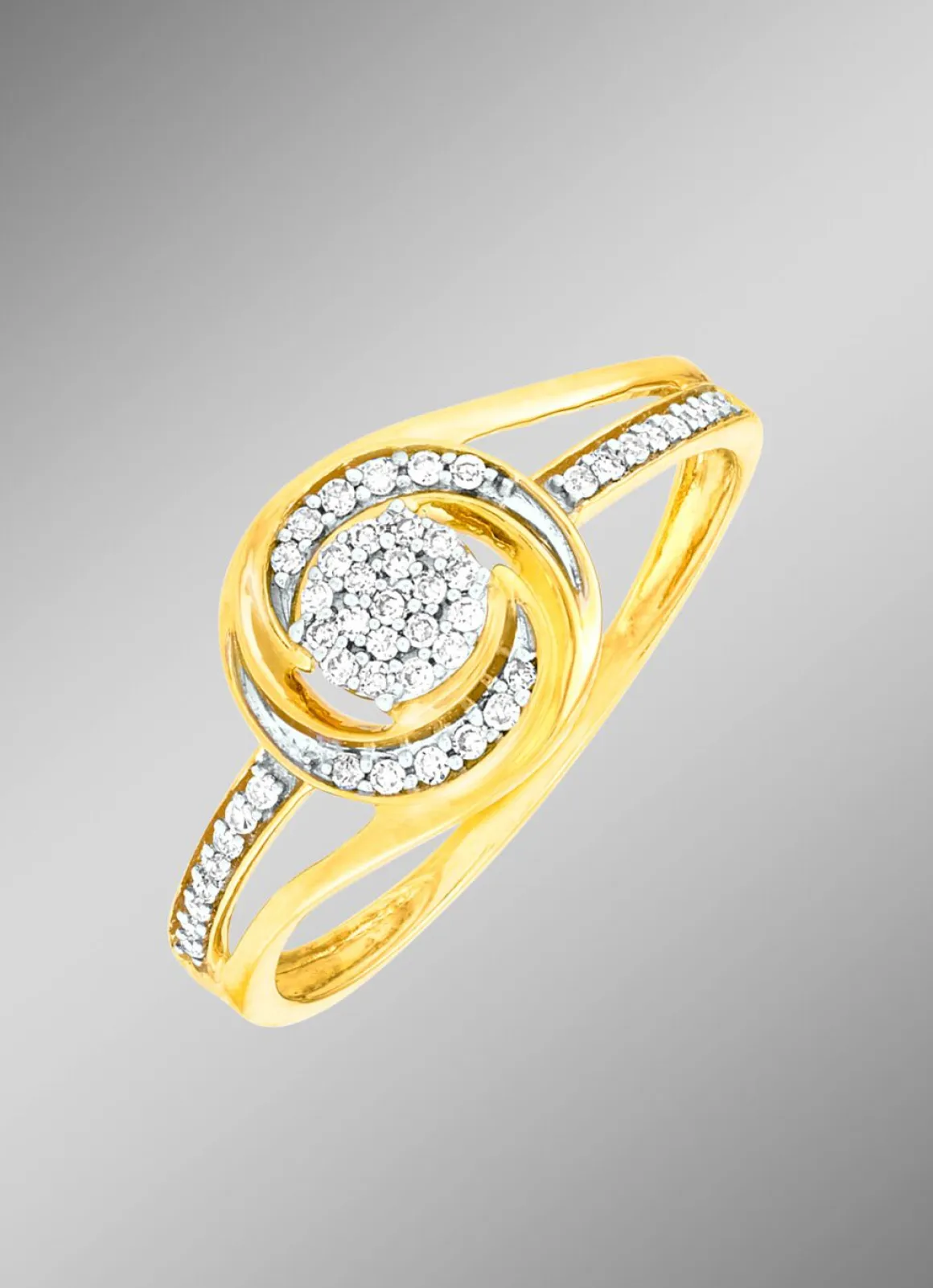 Edler Damenring mit Diamanten