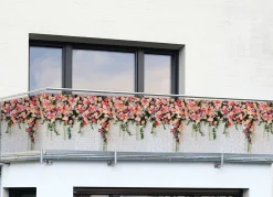 Einseitig bedruckter Balkon-Sichtschutz inkl. Befestigungsmaterial