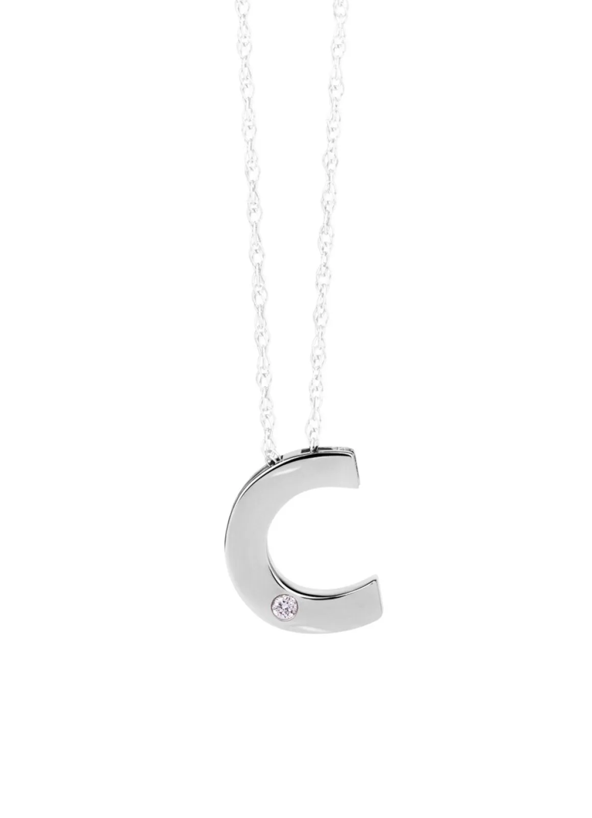 Einzigartig und elegant: Buchstaben-Anhänger aus Platin