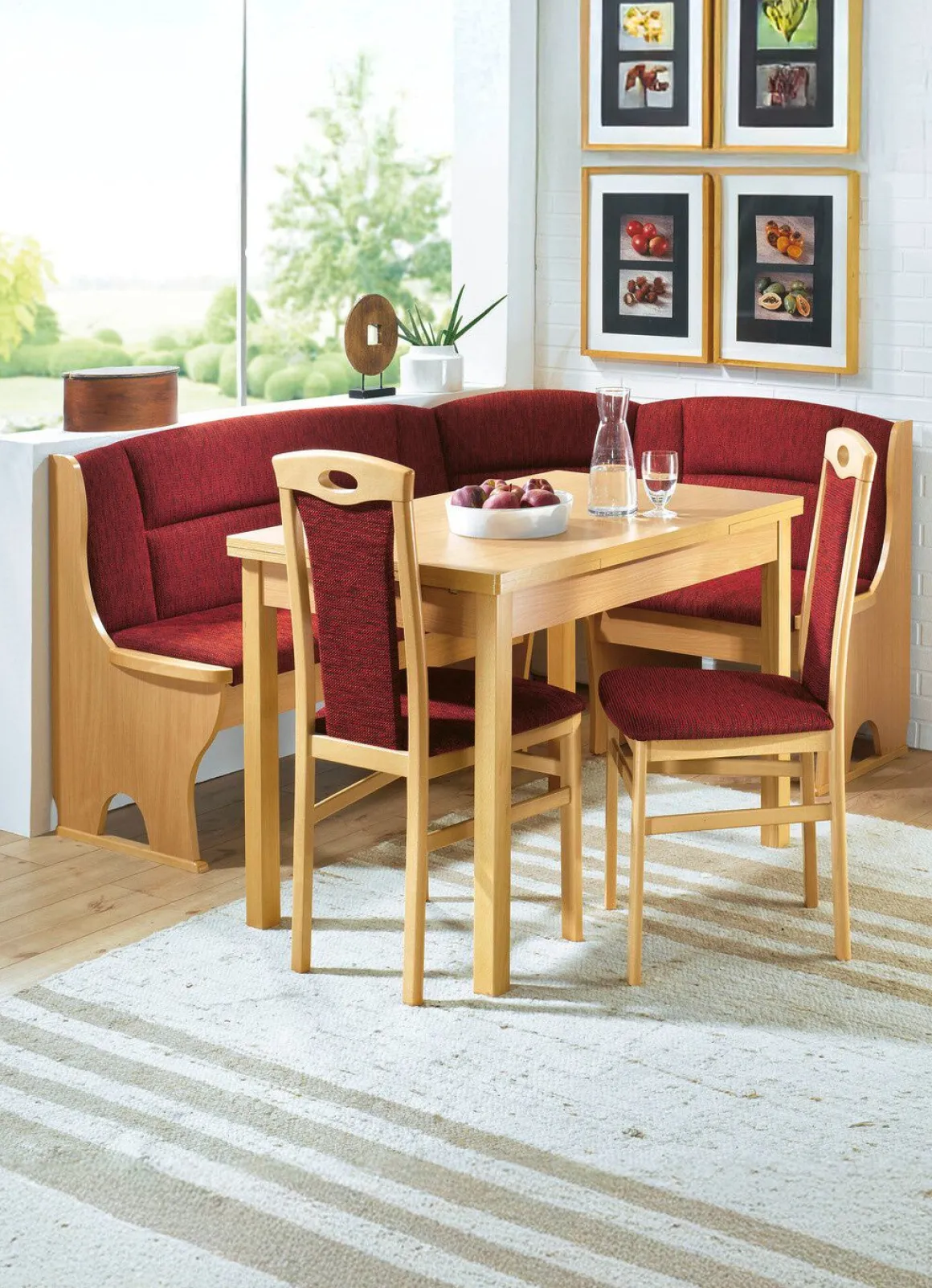 Elegante Eckbankgruppe, 4-teilig