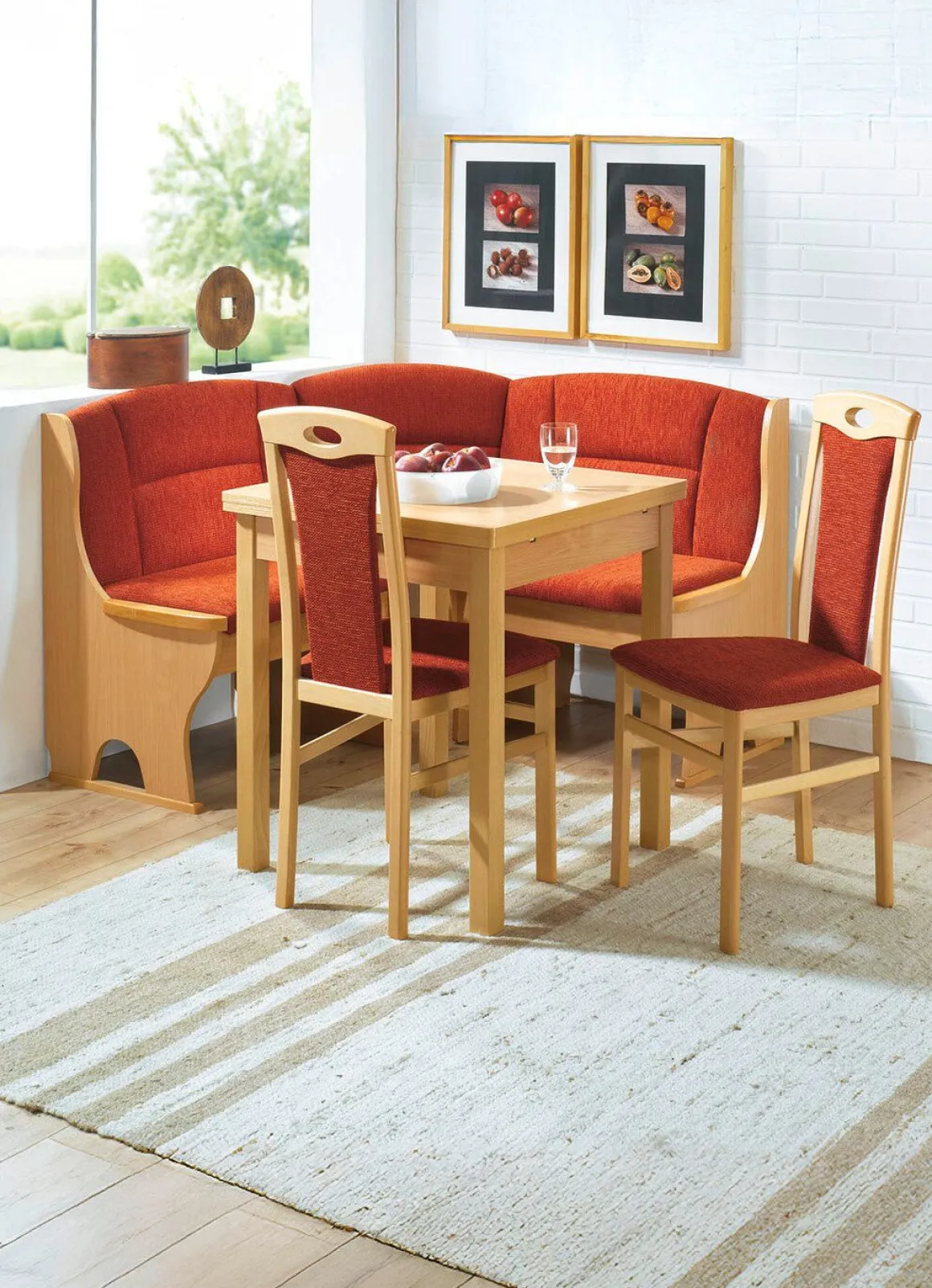 Elegante Eckbankgruppe, 4-teilig