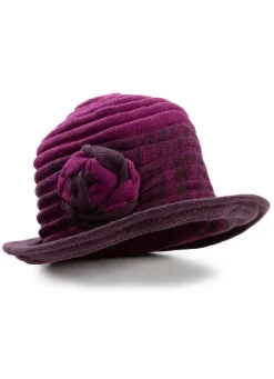 Eleganter Damen-Hut mit dekorativer Blume