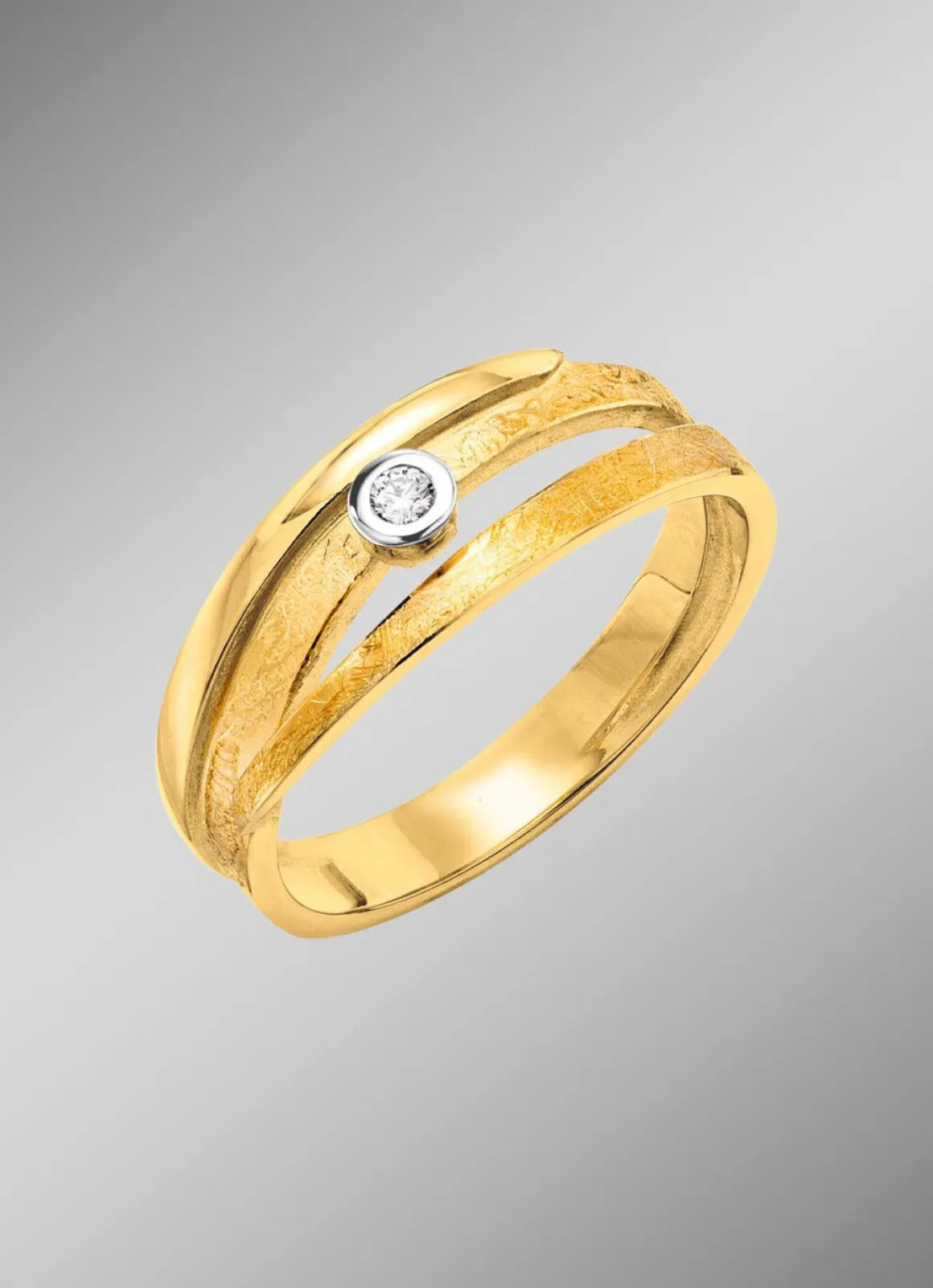 Eleganter Damenring mit Brillant