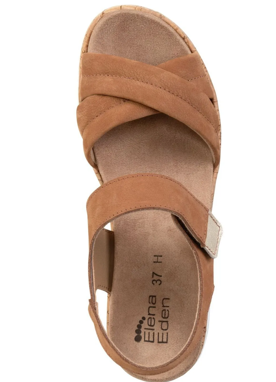 ELENA EDEN, bequeme Damen-Sandalen, Weite H, mit herausnehmbarem Fußbett