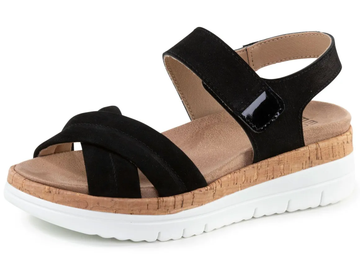 ELENA EDEN, bequeme Damen-Sandalen, Weite H, mit herausnehmbarem Fußbett