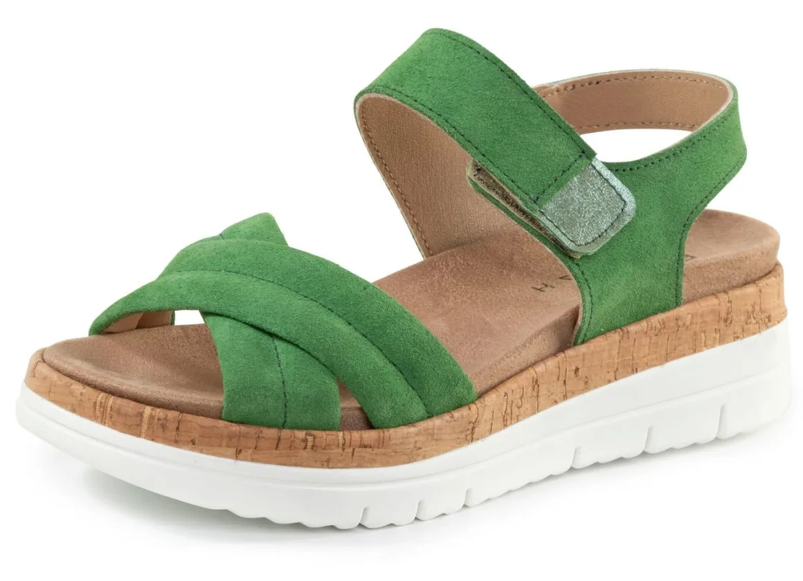 ELENA EDEN, bequeme Damen-Sandalen, Weite H, mit herausnehmbarem Fußbett
