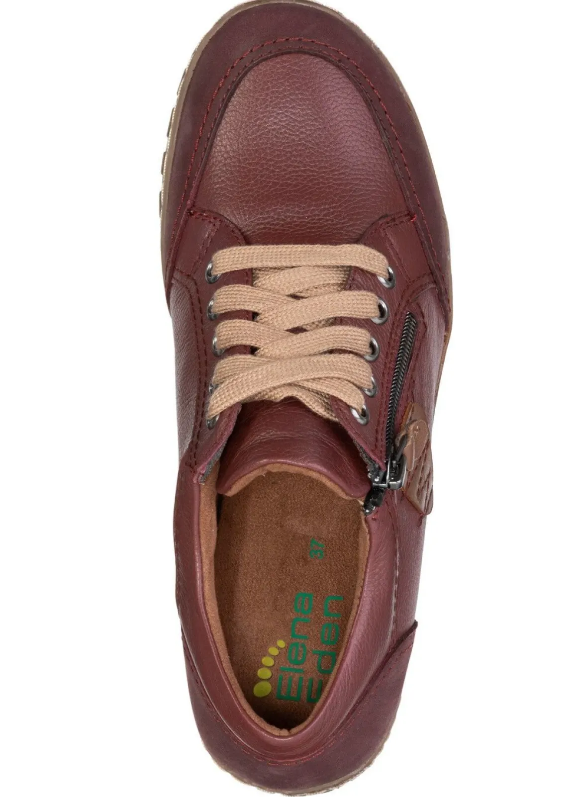 ELENA EDEN, bequeme Damen-Schnürschuhe, Weite G, mit herausnehmbarem Fußbett