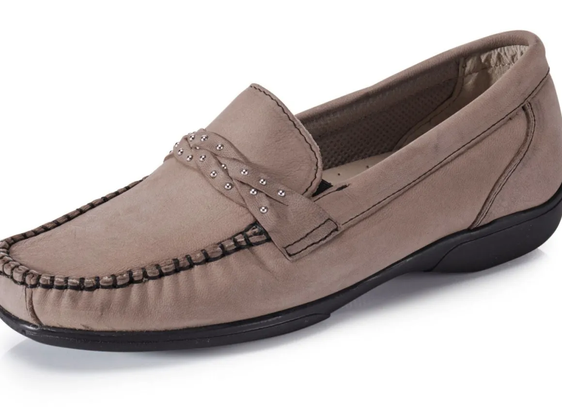 ELENA EDEN, bequeme Damen-Slipper, Weite H, mit herausnehmbarem Fußbett